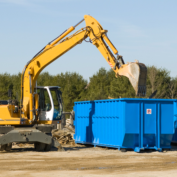 are there any restrictions on where a residential dumpster can be placed in Luray KS